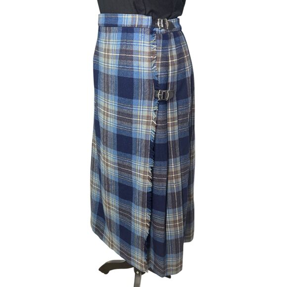 Laird-Portch of Scotland Dresses & Skirts - Laird-Portch Of Scotland Women's Kilt Skirt 14 100% New Wool Pleats Blues Midi